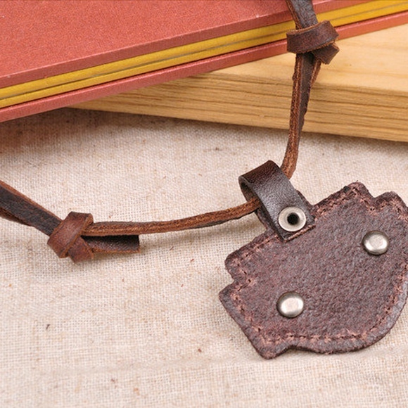 COPY - Harley Davidson Motor Leather Logo Necklace - Picture 3 of 4